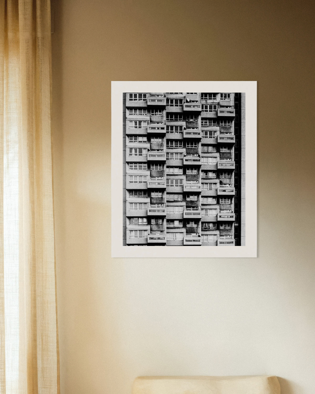 Poster «Facciata di un palazzo con balconi»