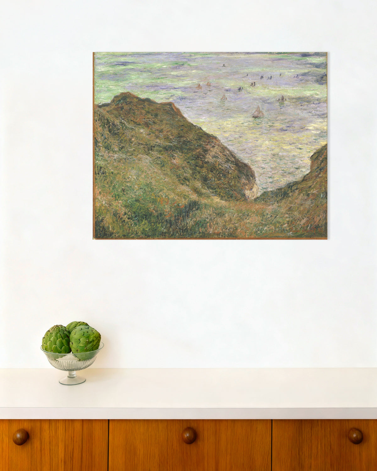 Poster Veduta sul mare (1882) di Claude Monet