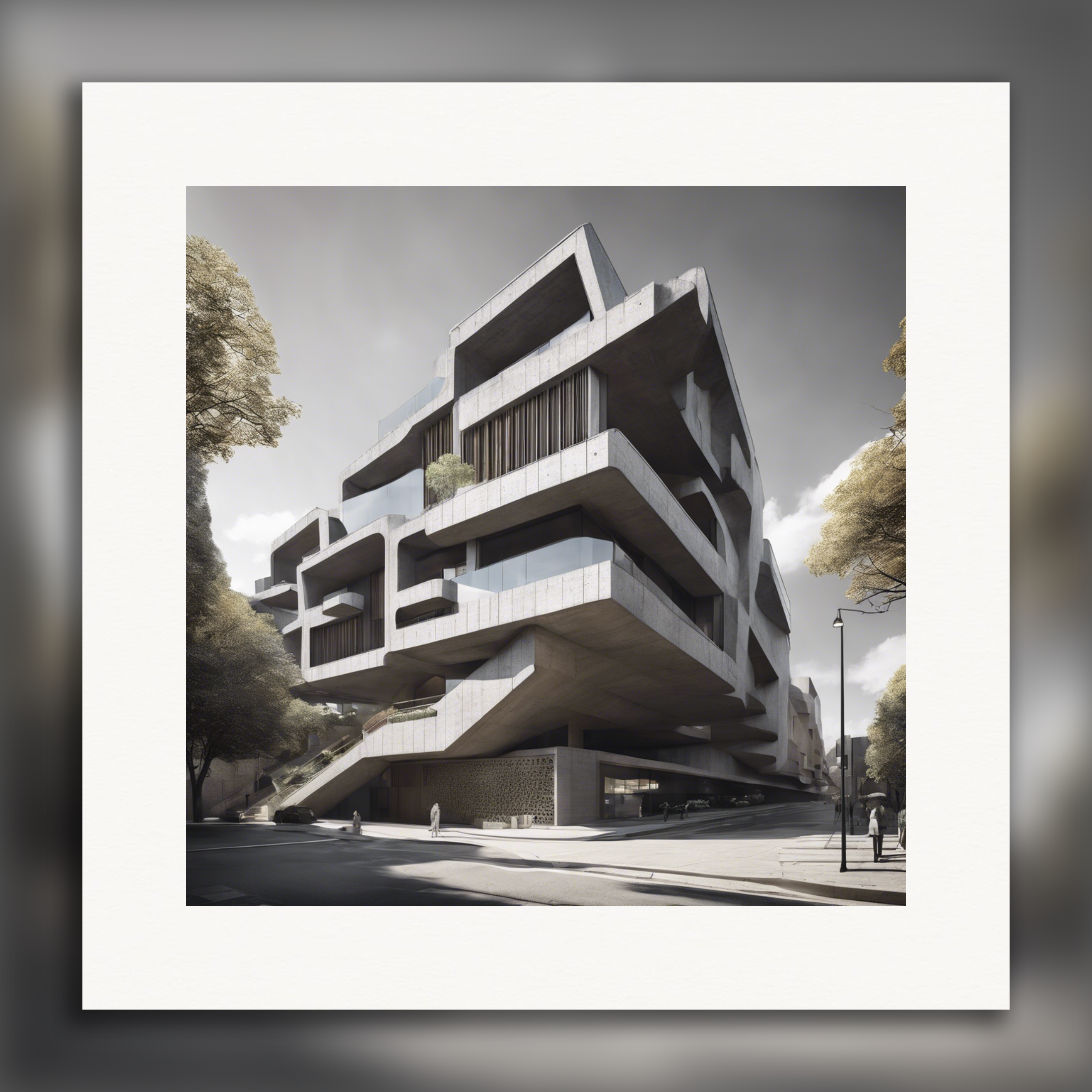Tardo modernismo, architettura brutalista - Poster