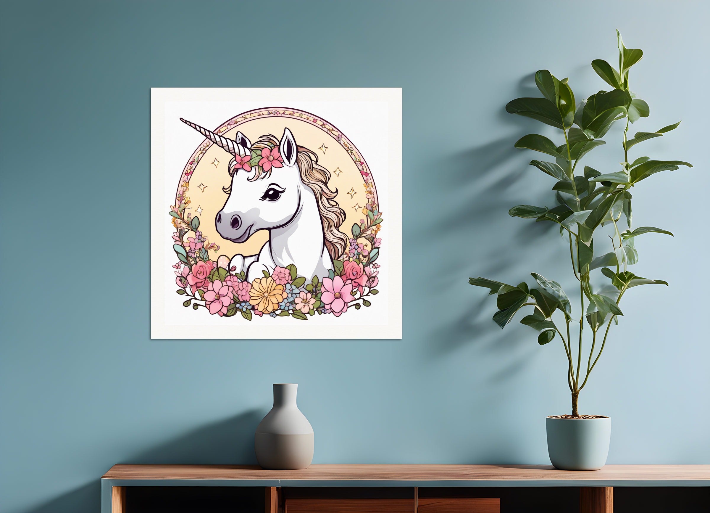 Poster: , A baby cute unicorn