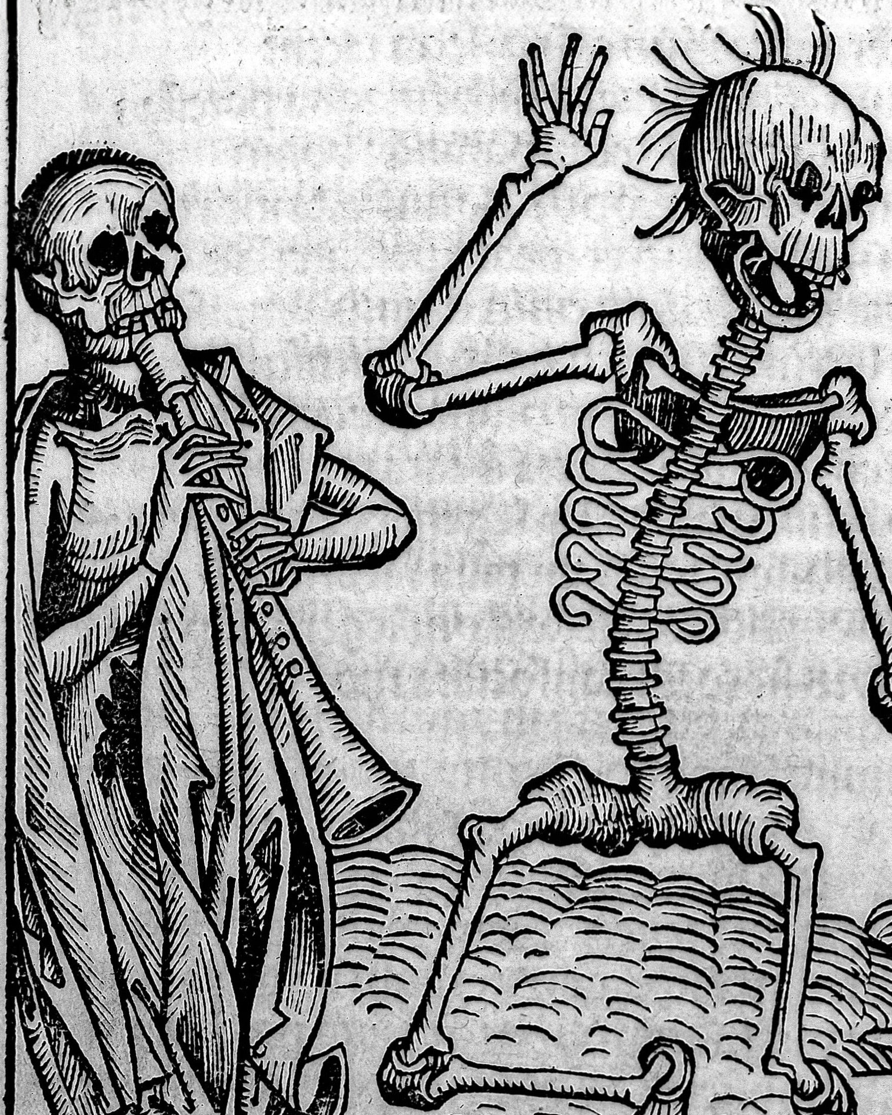 Danse Macabre - Liber chronicarum di Hartmann Schedel, 1493 Poster