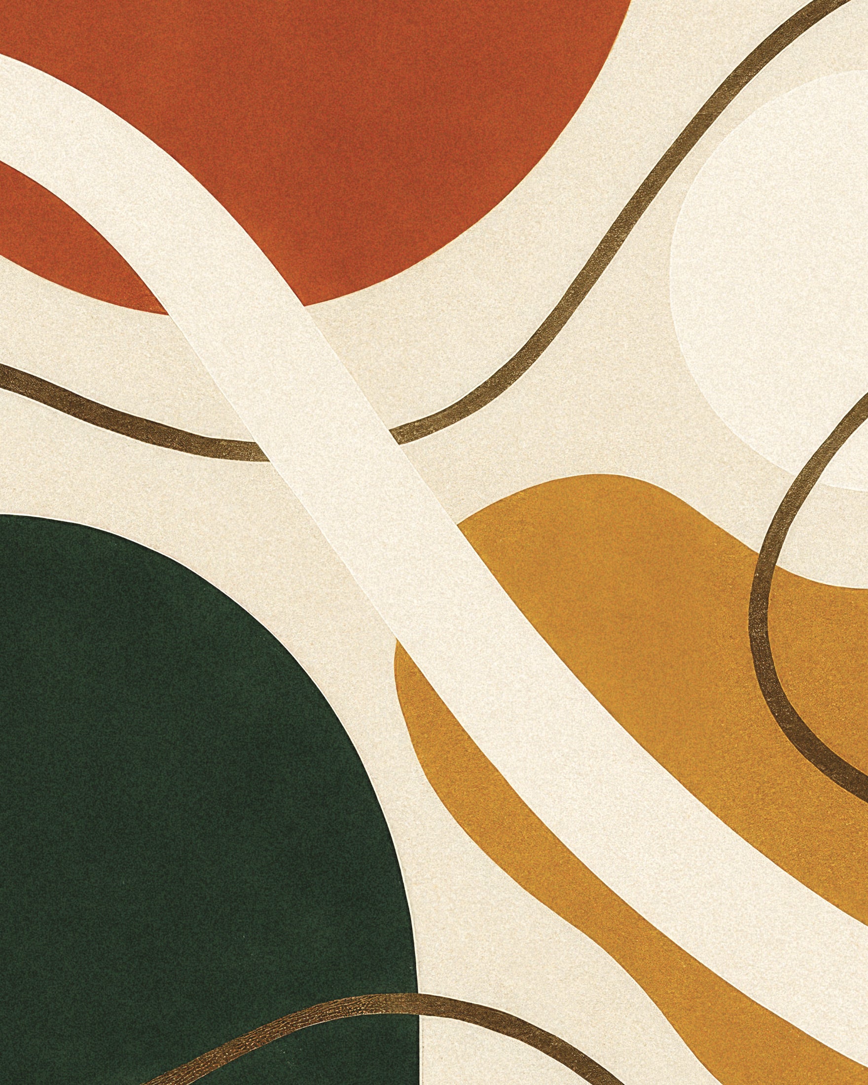 Inflessioni 03 – composizione astratta con forme decise Poster