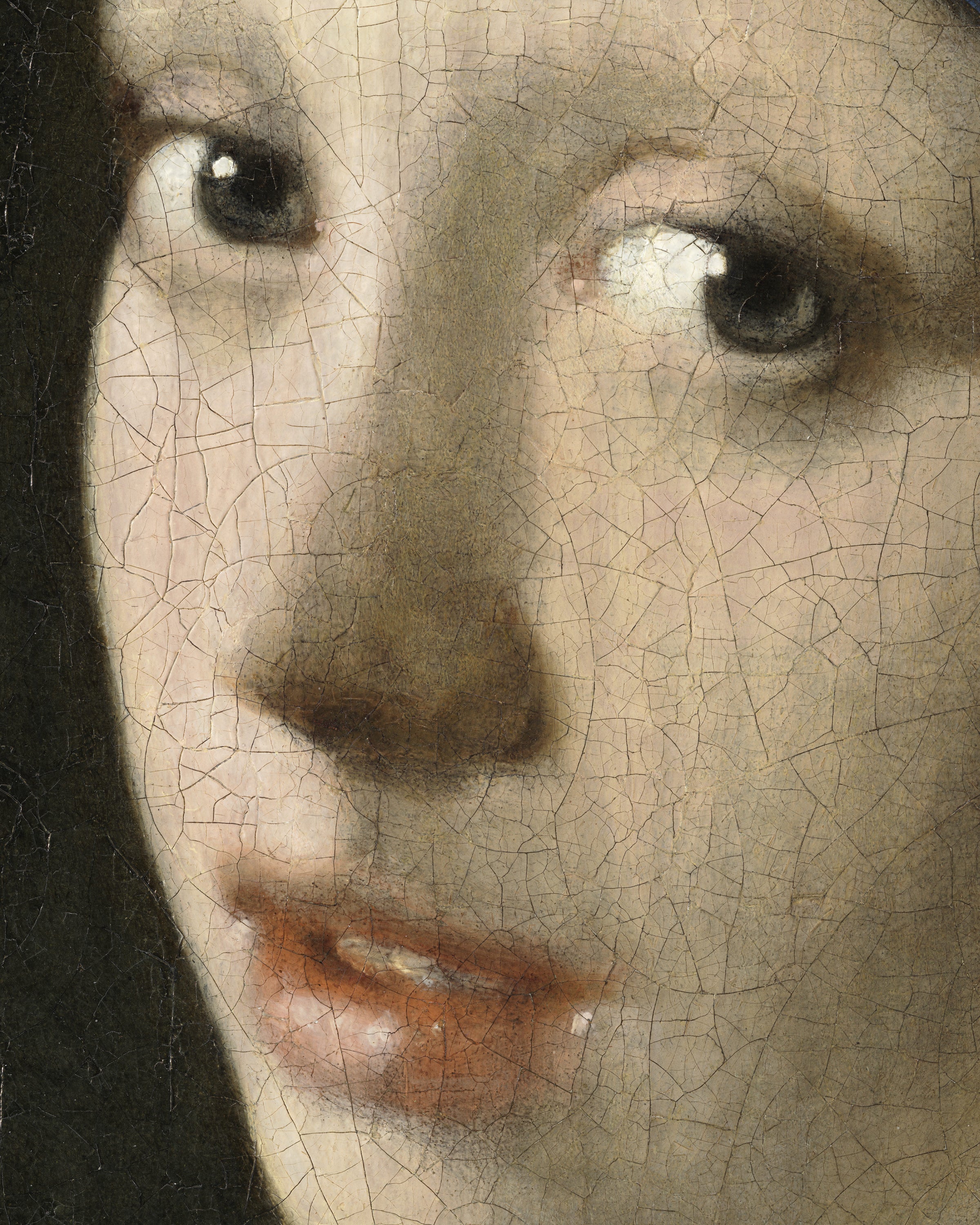 La Faccia - Poster Dettaglio della Ragazza col Turbante di Vermeer