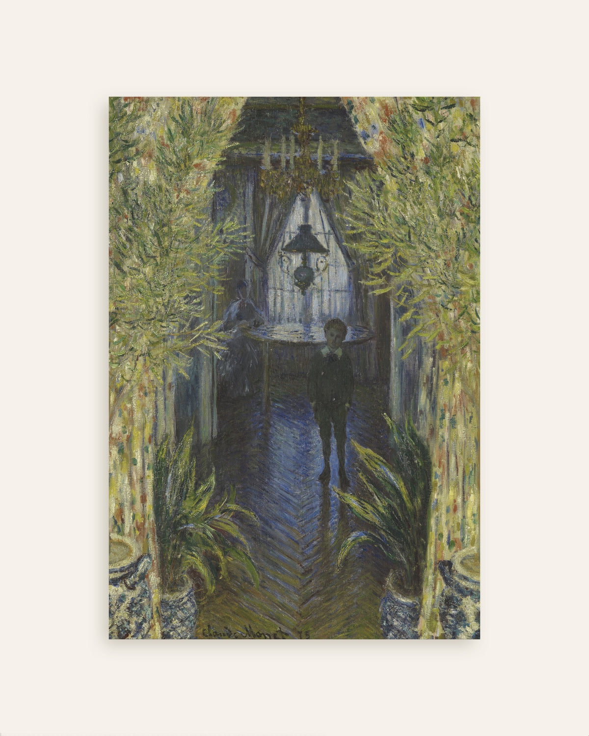 Poster Un angolo dell'appartamento (1875) di Claude Monet, miniatura