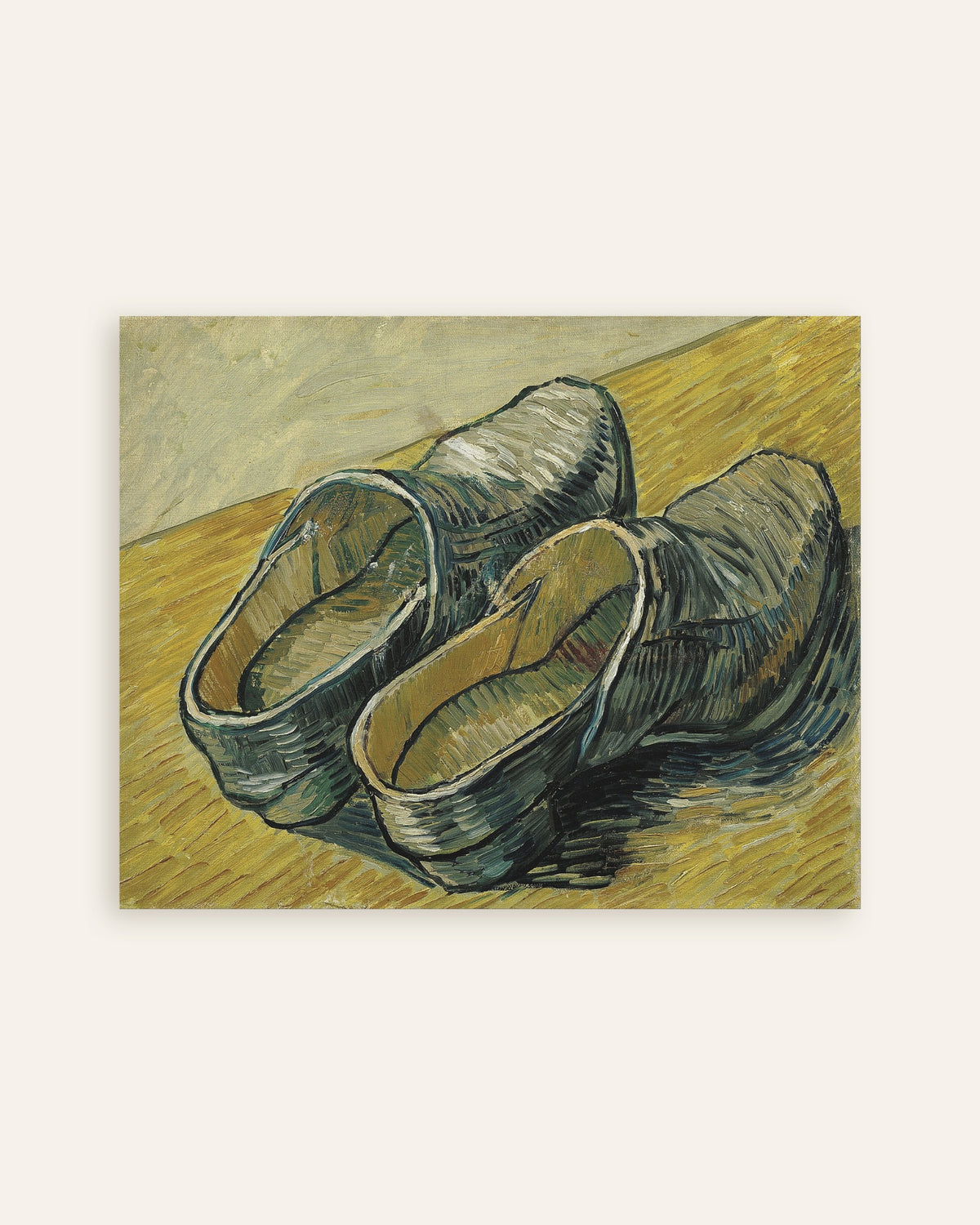Poster di Un paio di zoccoli di cuoio (1888) di Vincent van Gogh, miniatura