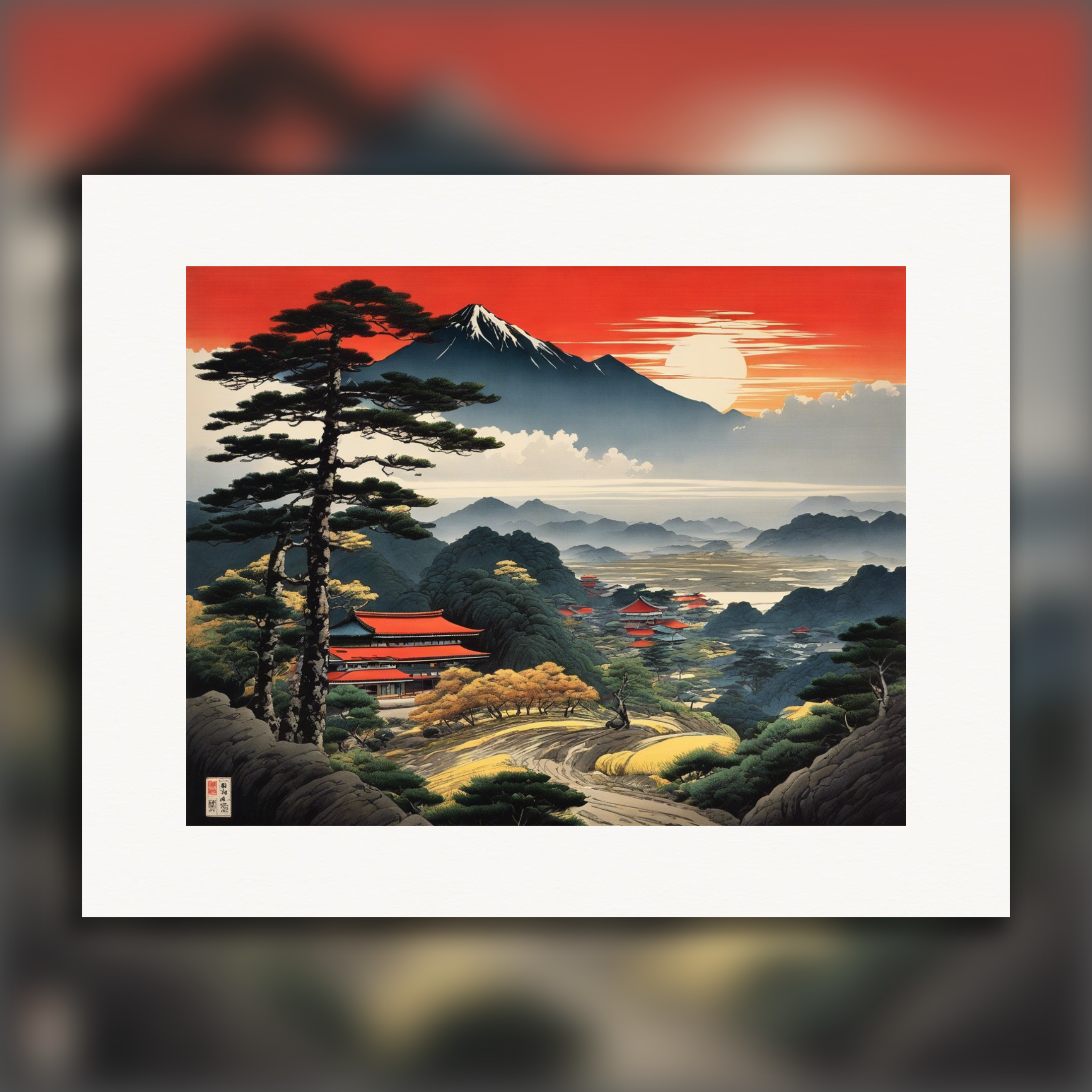 Paesaggio giapponese - Poster
