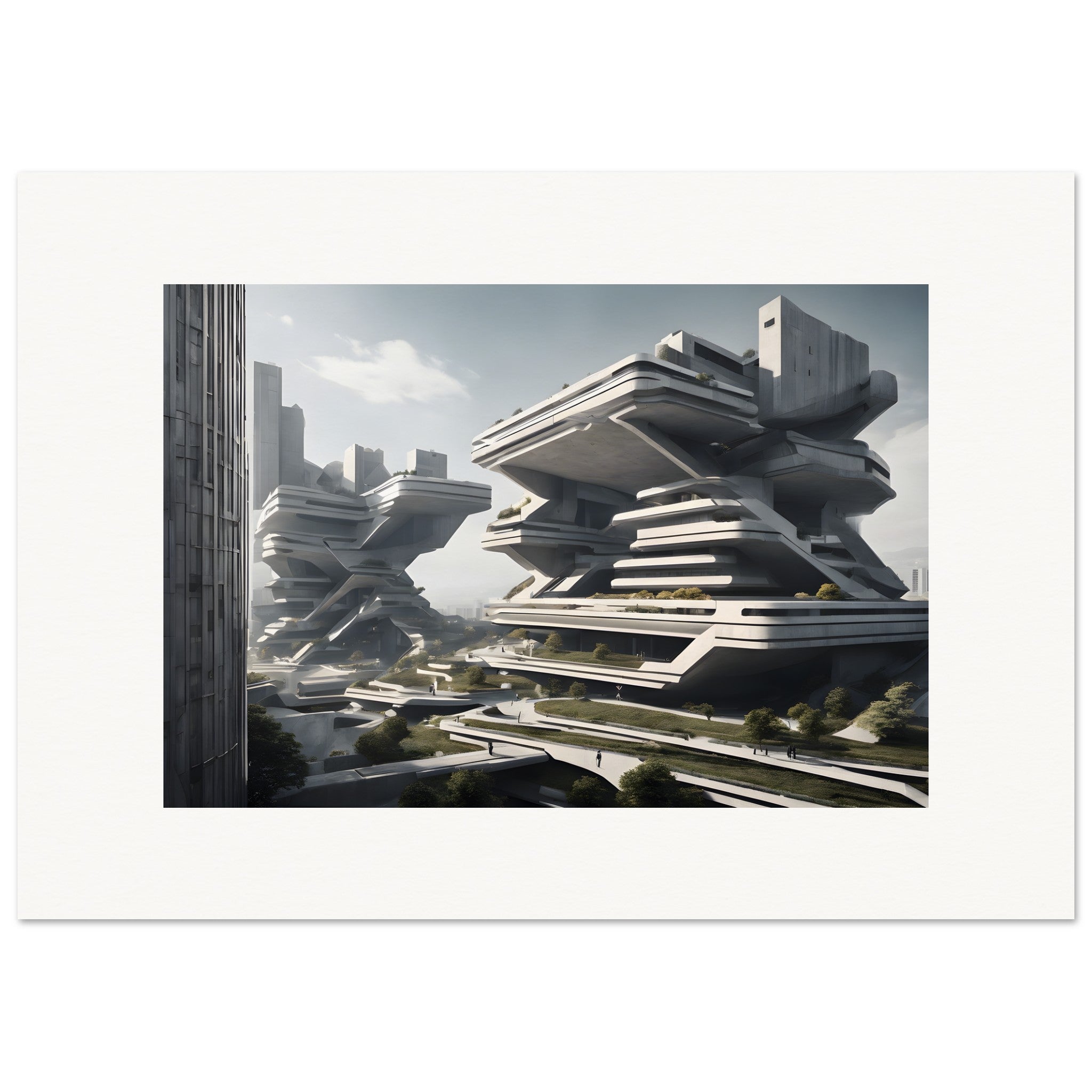 Brutalismo, Città futuristica - Poster