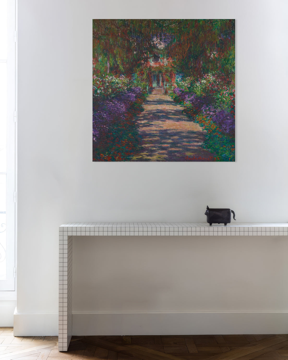 Poster Un viale nel giardino di Monet a Giverny (1902) di Claude Monet