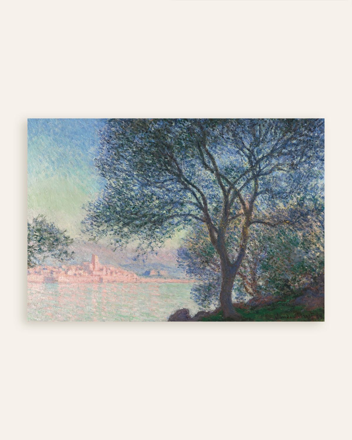 Poster Antibes vista da La Salis (1888) di Claude Monet, miniatura