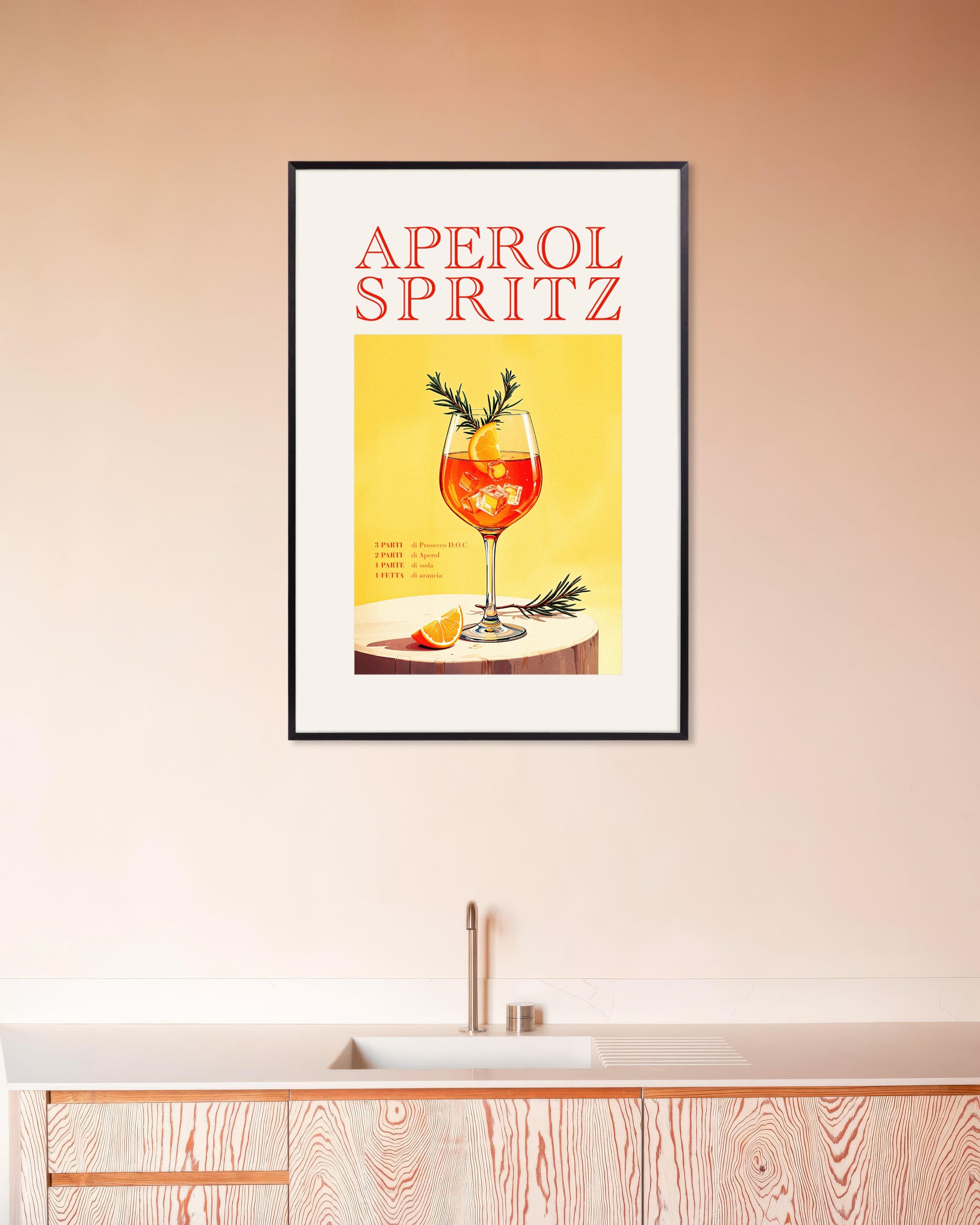 Poster of Aperol Spritz - Poster, with metal frame