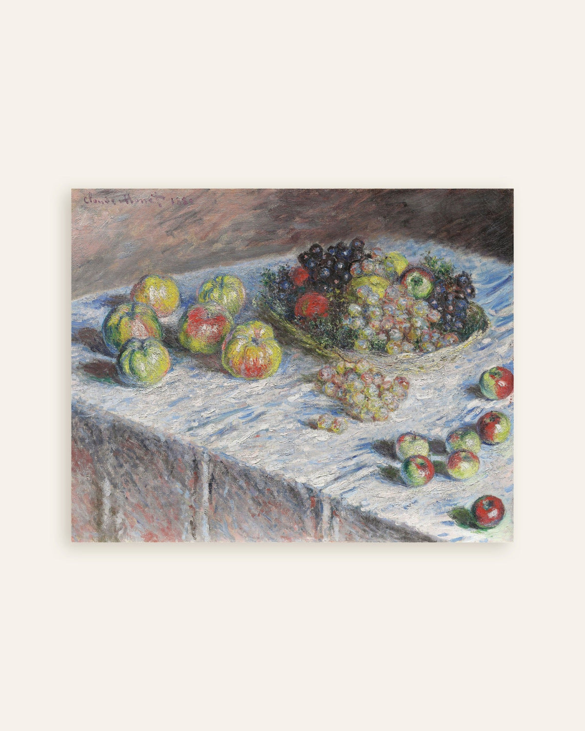Poster Mele e uva (1880) di Claude Monet, miniatura