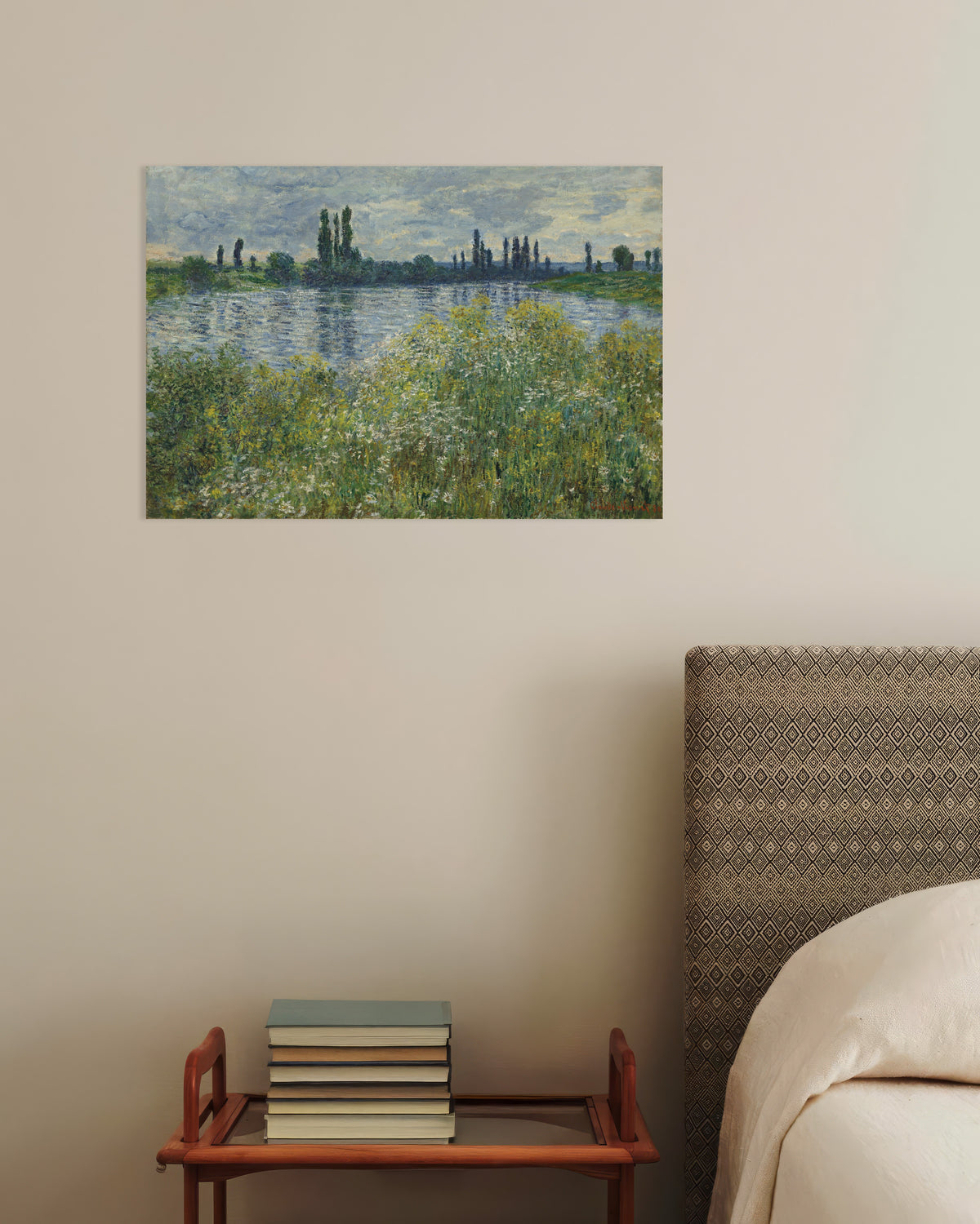 Poster Rive della Senna a Vétheuil (1880) di Claude Monet