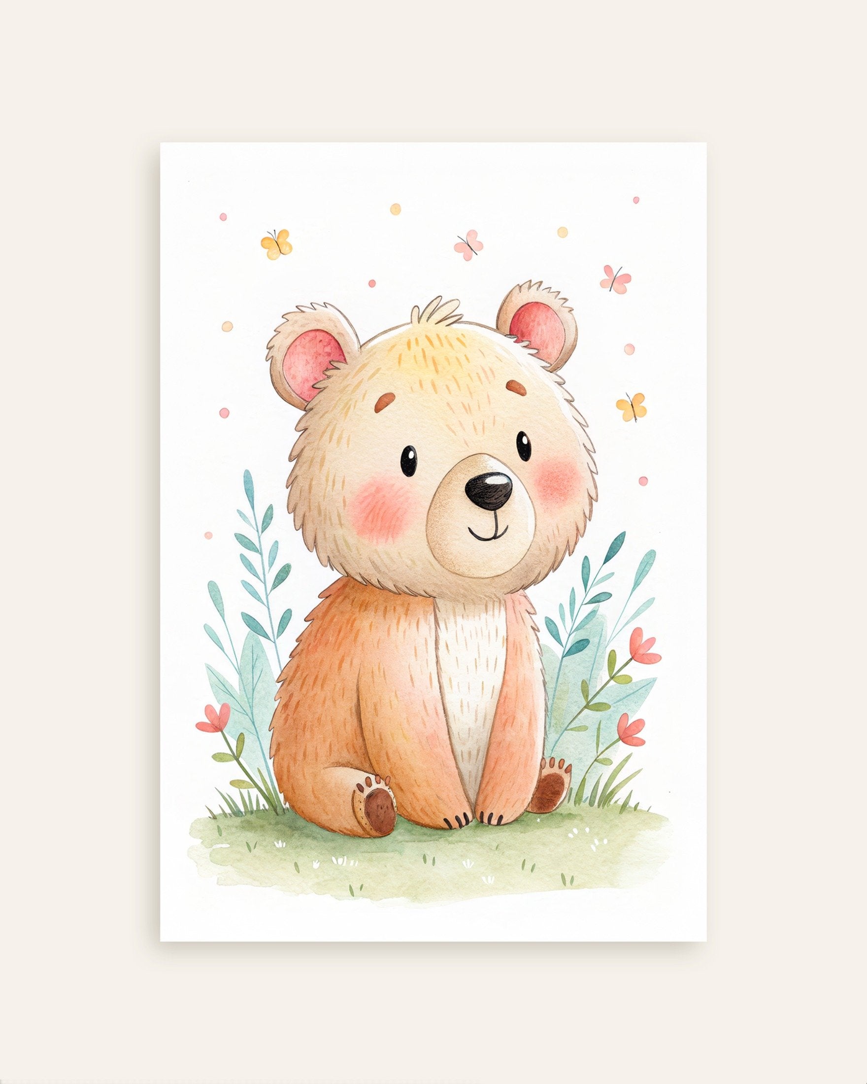 Poster of Bear Poster – Nursery Wall Art, thumbnail