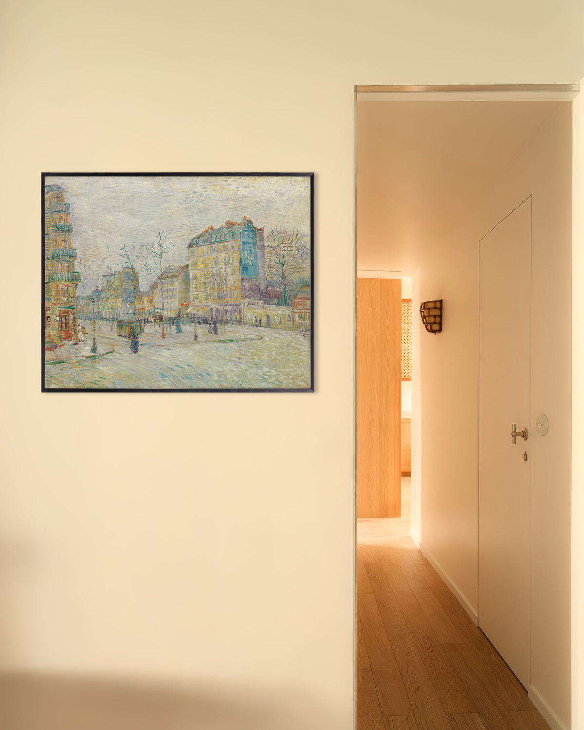 Poster di Boulevard de Clichy (1887) di Vincent van Gogh, con cornice in metallo