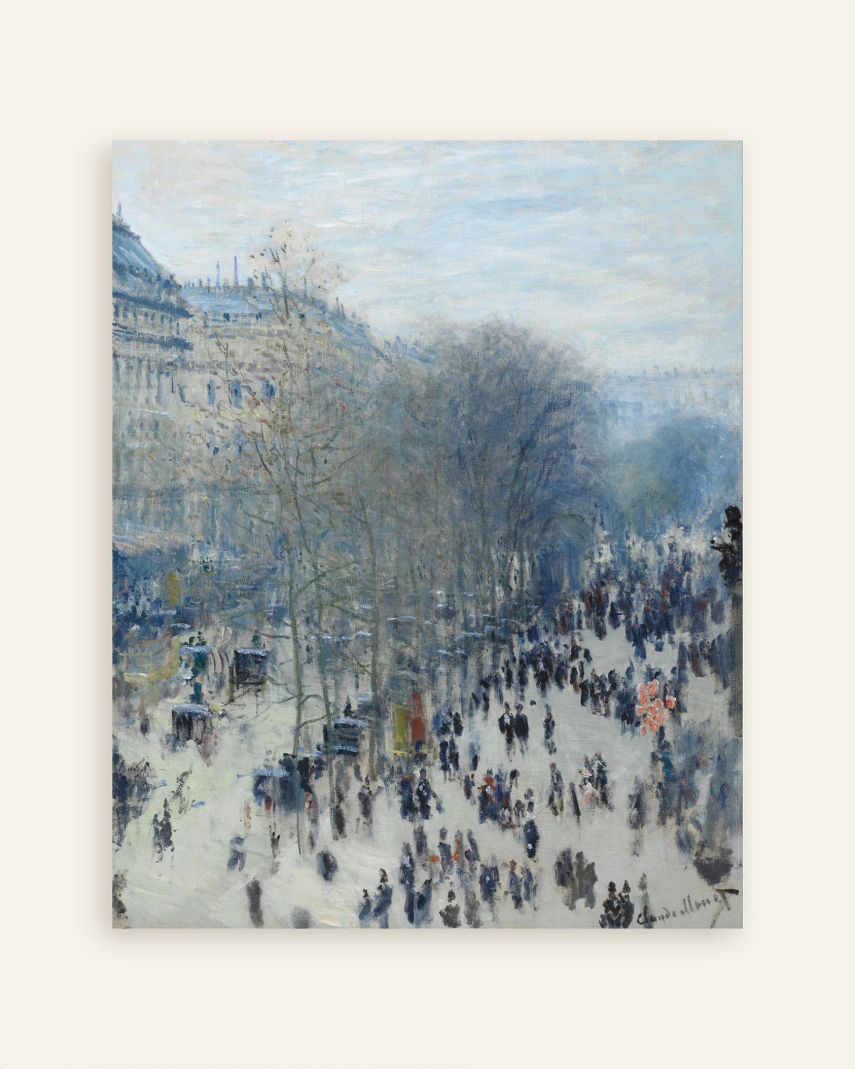 Poster Boulevard des Capucines (1873–1874) di Claude Monet, miniatura