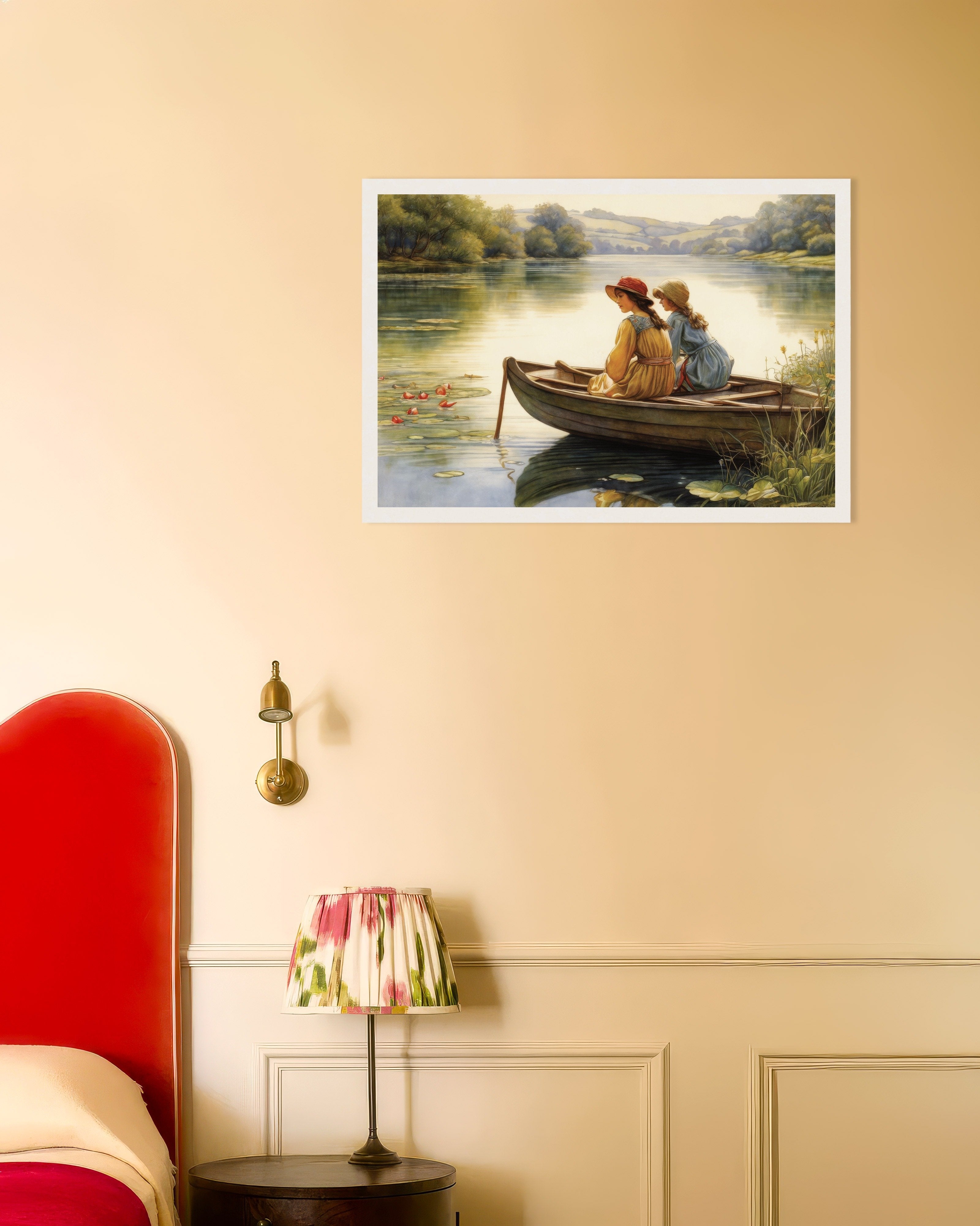 Poster of British natural and poetic illustrations, Lake - Poster