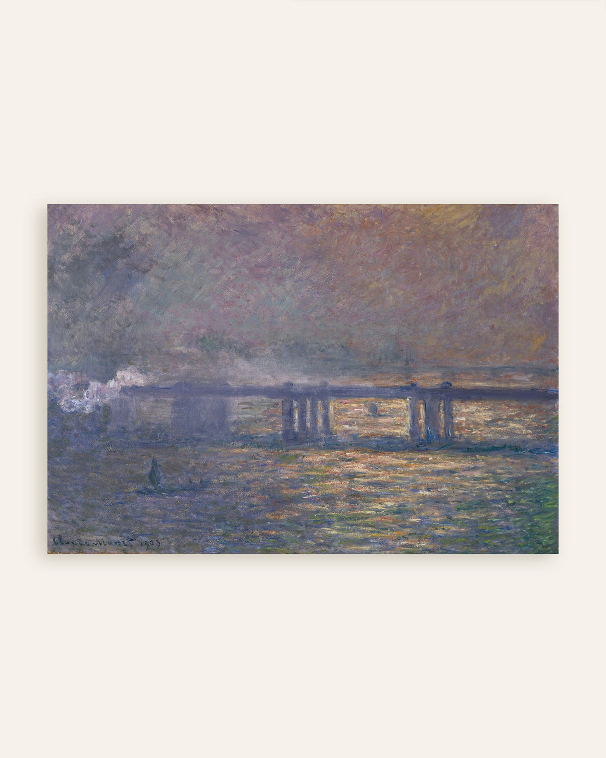 Poster Il ponte di Charing Cross (1903) di Claude Monet, miniatura