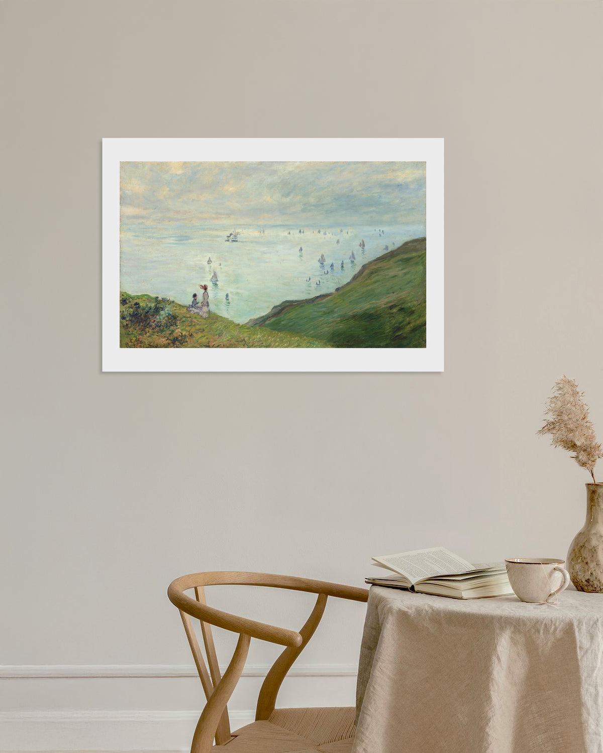 Poster Scogliere a Pourville (1882) di Claude Monet