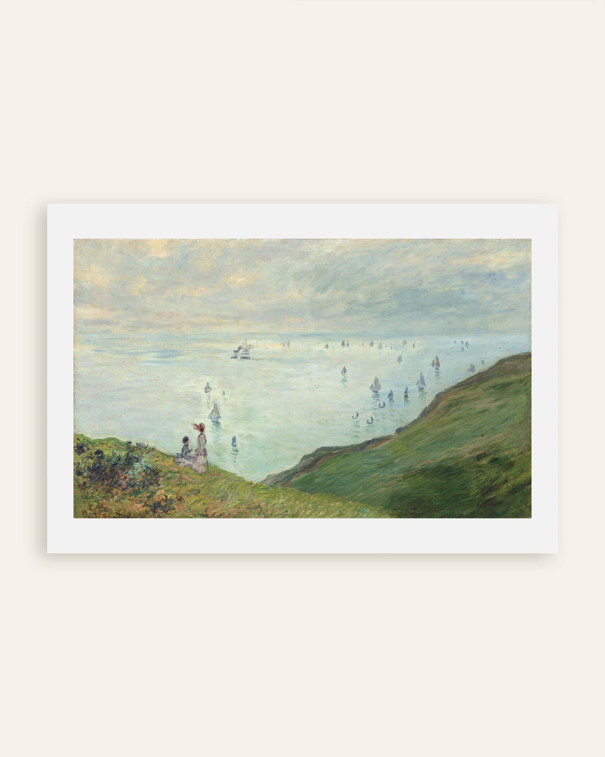 Poster Scogliere a Pourville (1882) di Claude Monet, miniatura