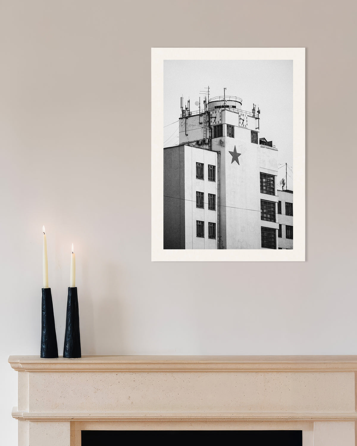 Poster «Torre dell’orologio con una stella»
