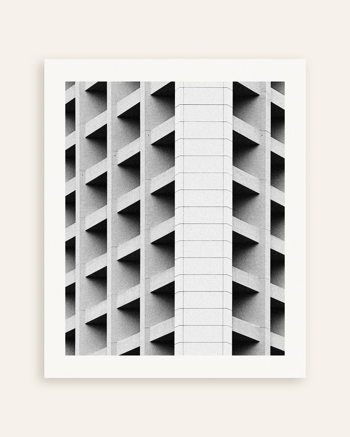 Poster «Facciata a riquadri con nervatura bianca», miniatura