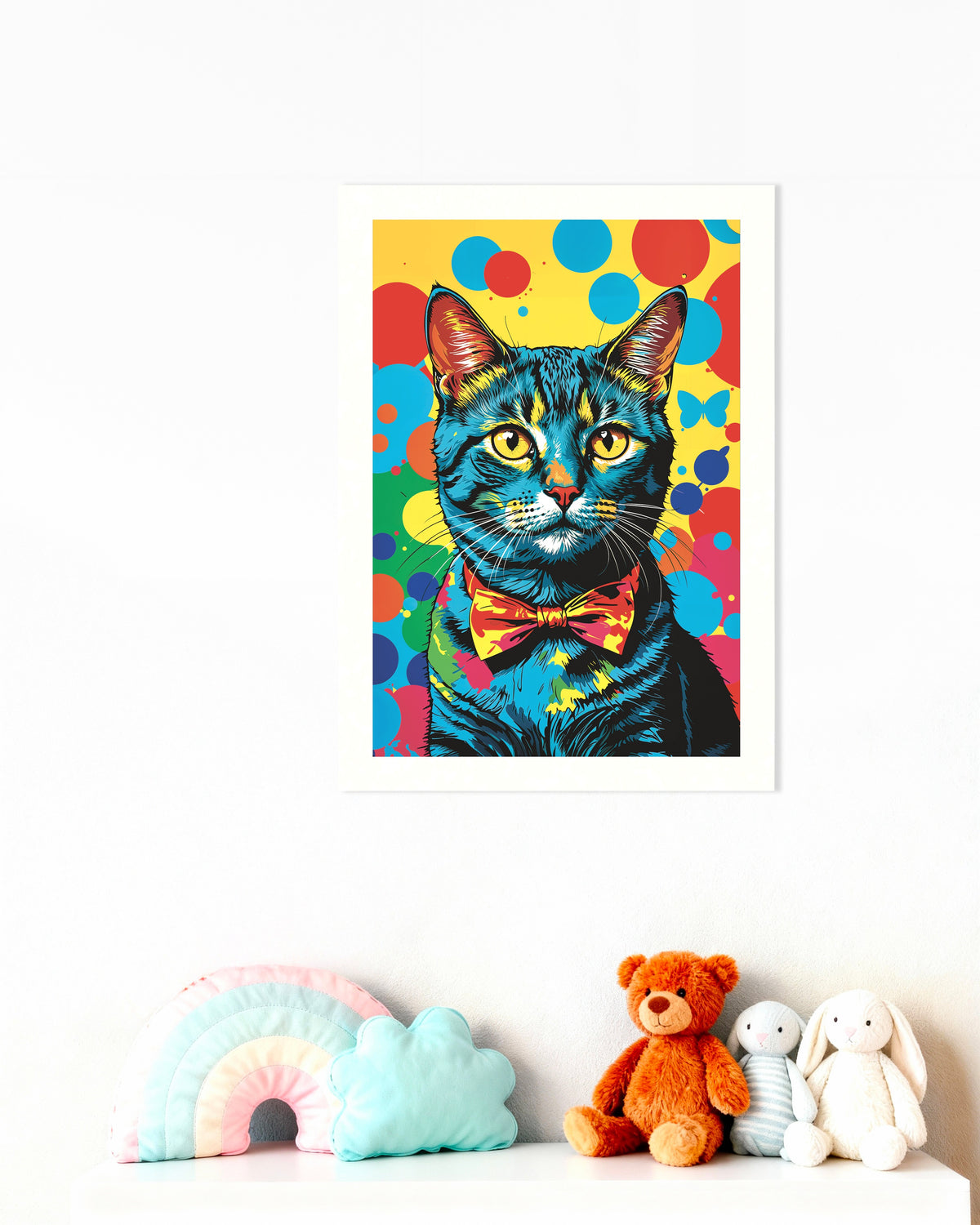 Poster di Poster con gatto colorato