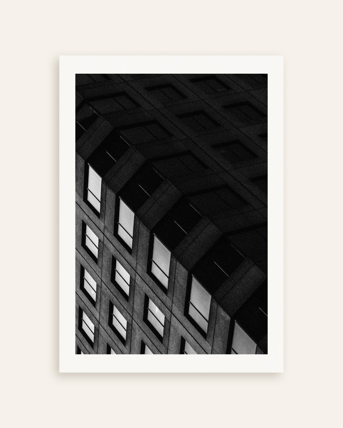 Poster «Griglia di cemento di notte», miniatura