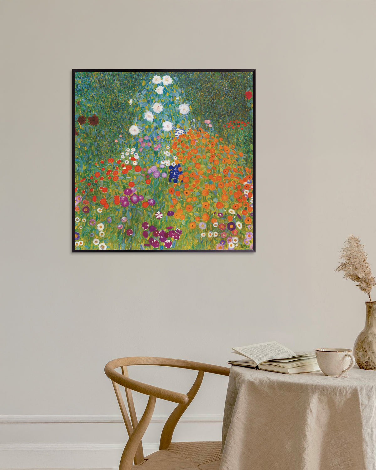 Poster Giardino di campagna (1905–1907) di Gustav Klimt con cornice in metallo