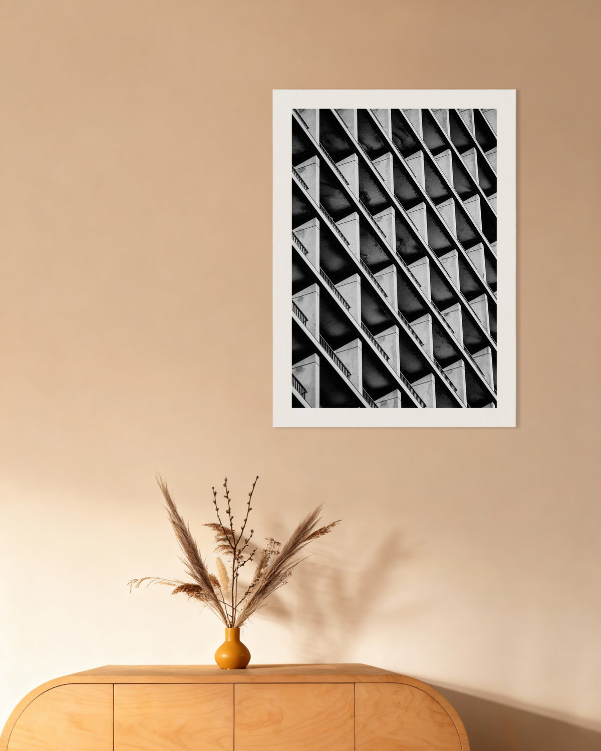 Poster «Ritmo diagonale di balconi»