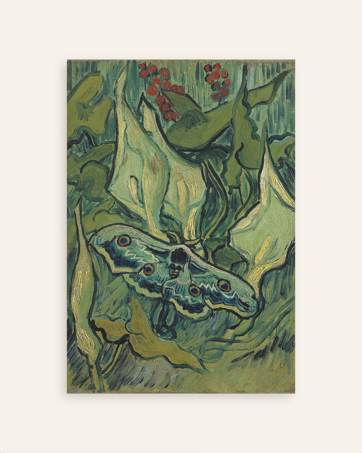 Poster di Falena imperiale (1889) di Vincent van Gogh, in formato miniatura