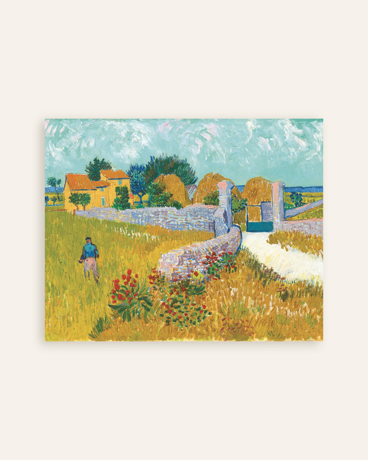 Poster di Fattoria in Provenza (1888) di Vincent van Gogh, miniatura