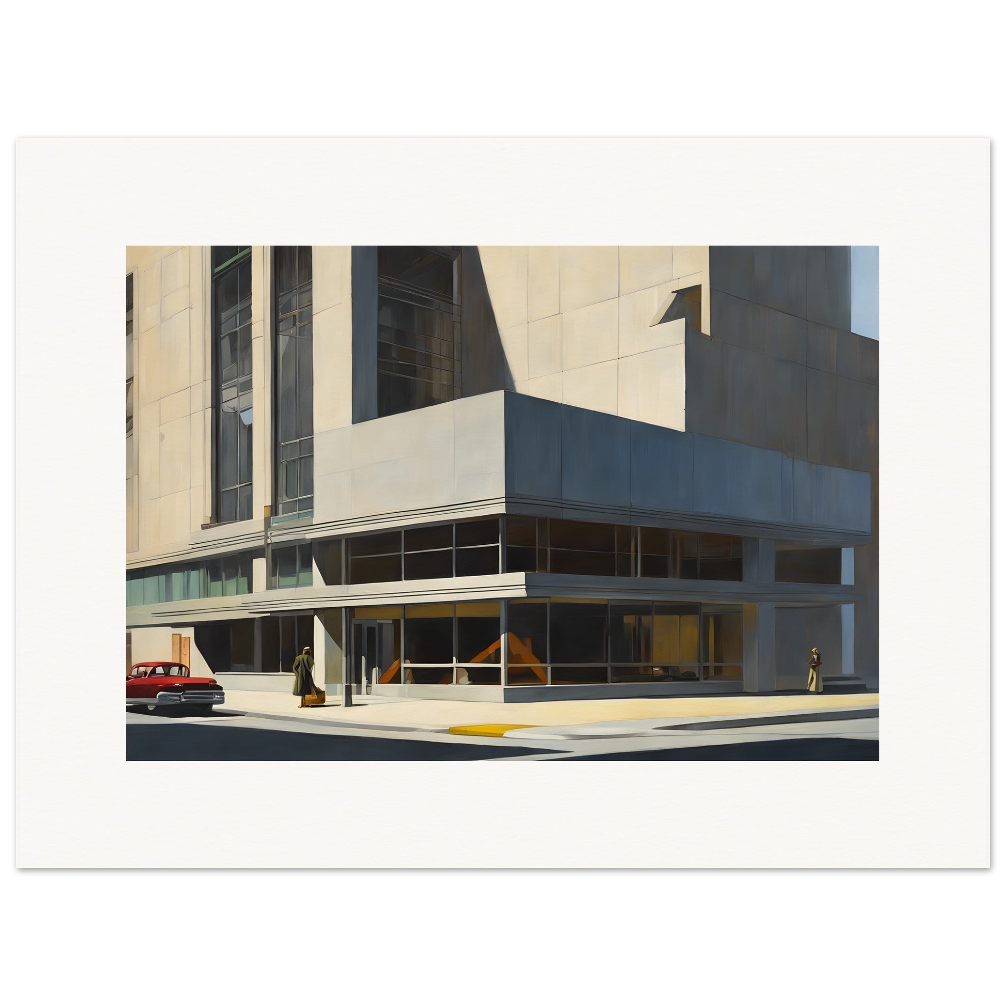 Pittura realistica americana del XX secolo, architettura brutalista - Poster