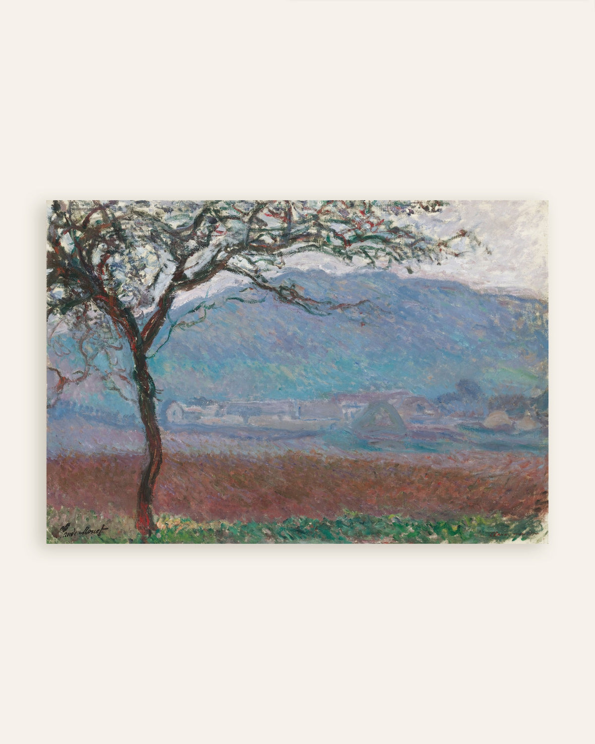 Poster Campo a Giverny (1887) di Claude Monet, miniatura