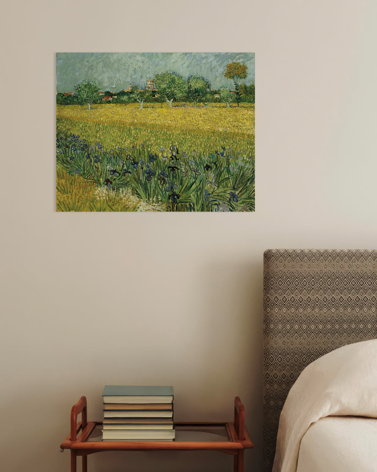Poster di Campo di iris vicino ad Arles (1888) di Vincent van Gogh
