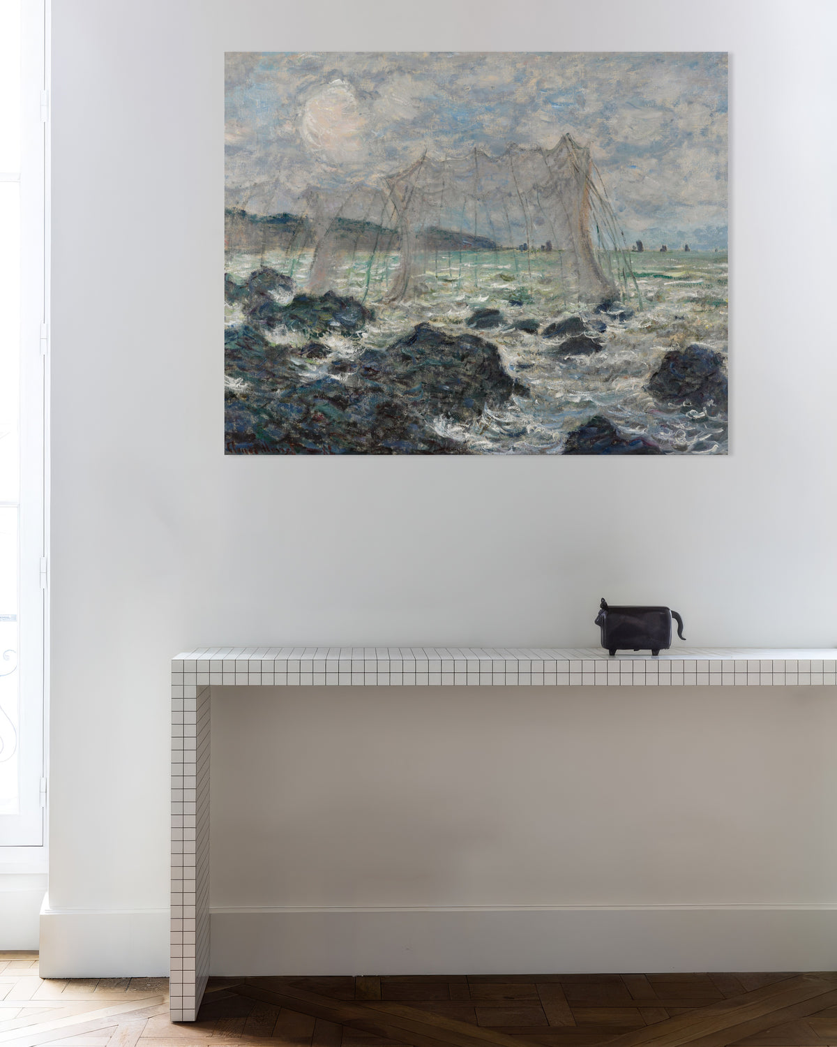Poster Reti da pesca a Pourville (1882) di Claude Monet