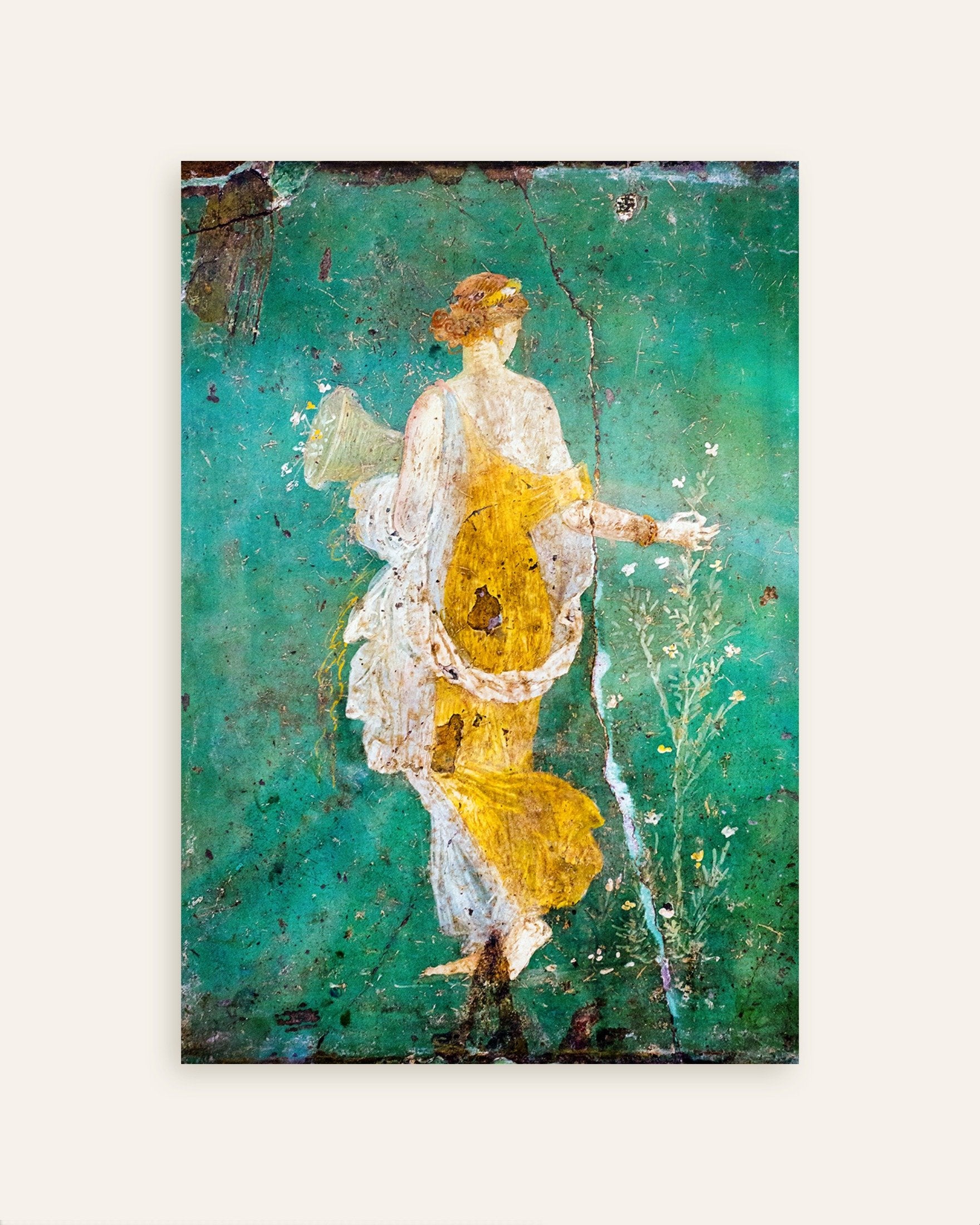 Poster of Flora Wall Fresco – Stabiae - Ancient Roman Painting Poster, thumbnail