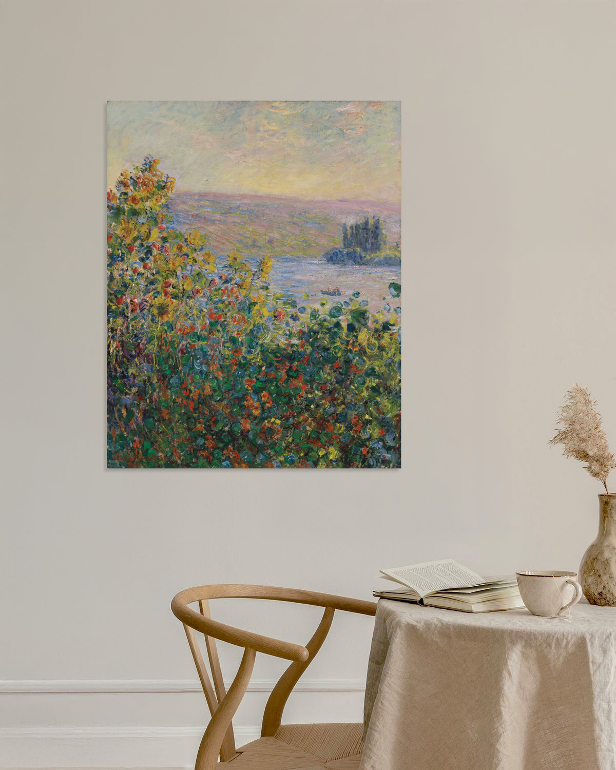 Poster Aiuole a Vétheuil (1881) di Claude Monet