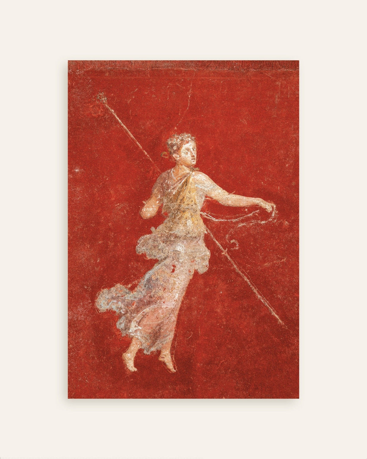 Poster dell'affresco della menade volante da Pompei, uno dei poster del set