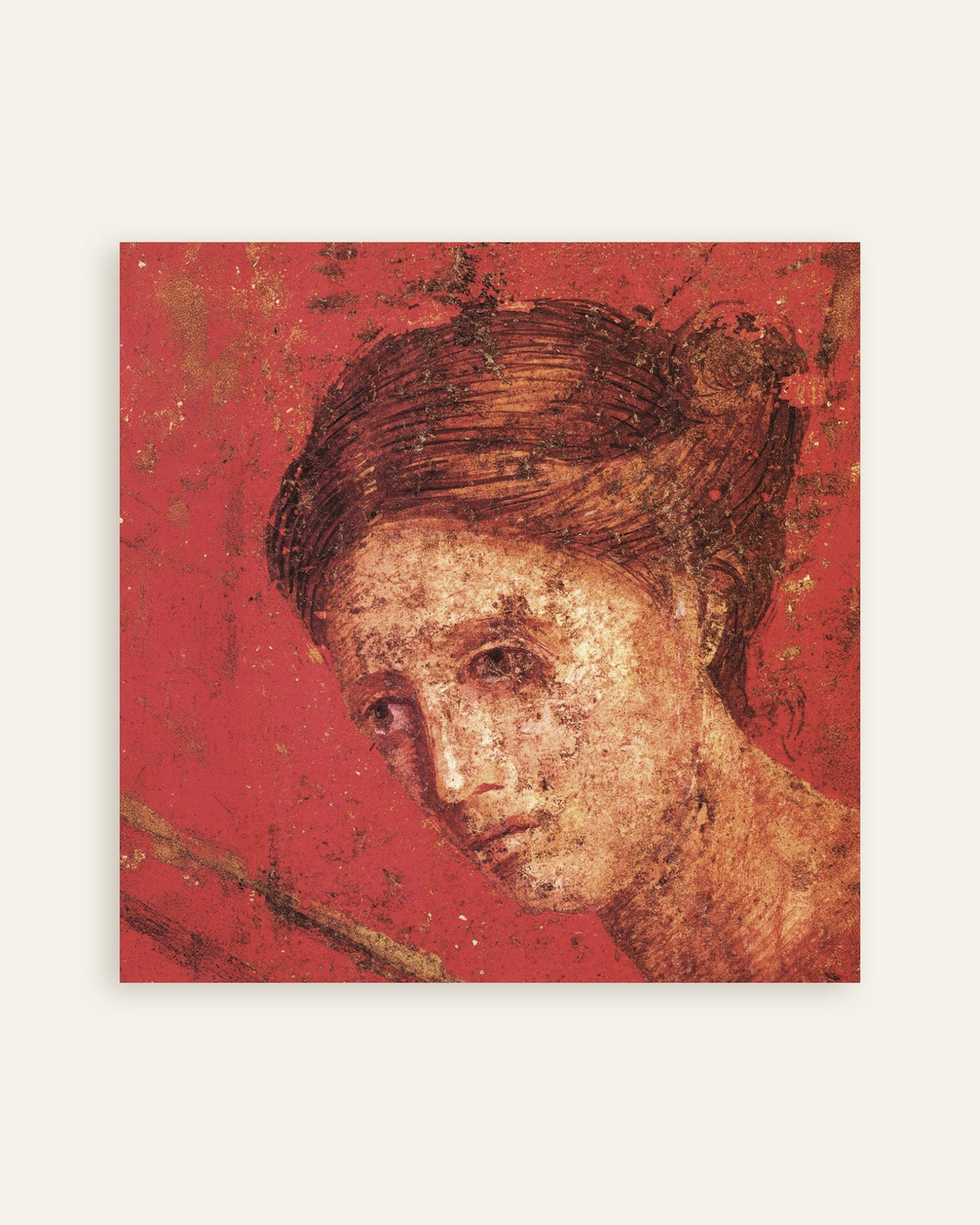 Poster del dettaglio d'affresco della Villa dei Misteri a Pompei