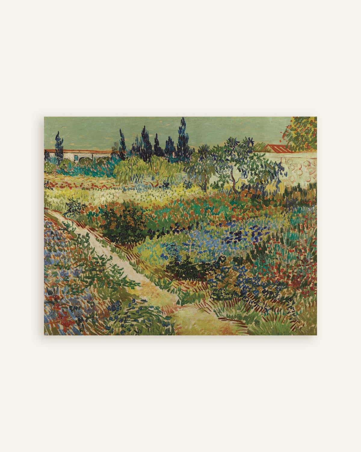 Poster di Giardino ad Arles (1888) di Vincent van Gogh, miniatura