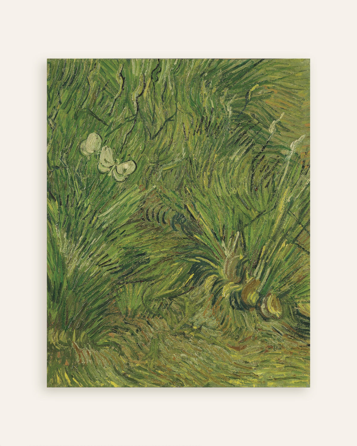 Poster di Giardino con farfalle (1889) di Vincent van Gogh, miniatura