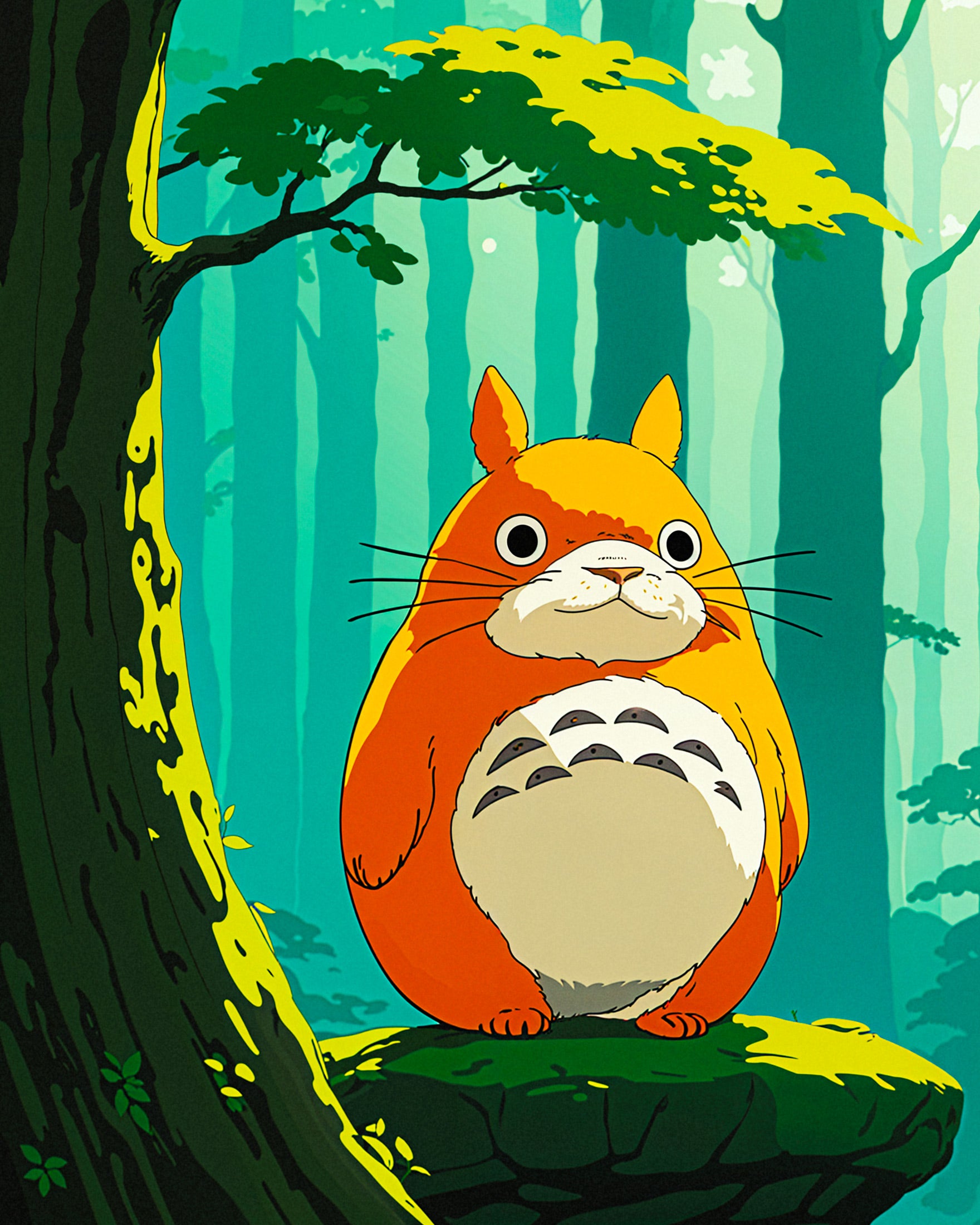 Poster dello Studio Ghibli, Totoro e Meditazione