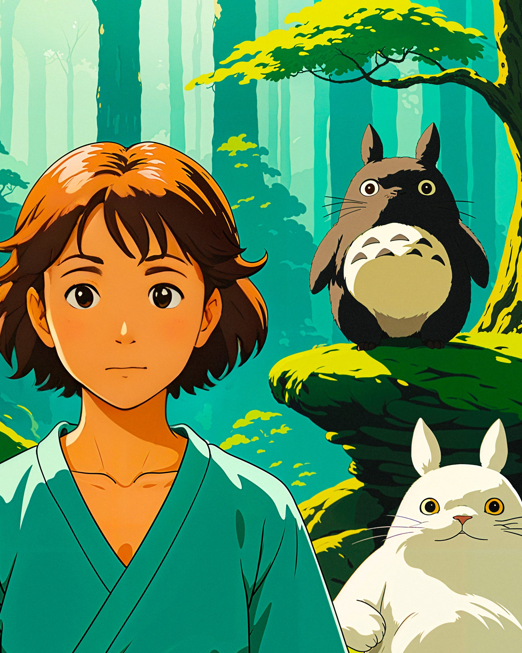 Poster dello Studio Ghibli, Totoro e Meditazione