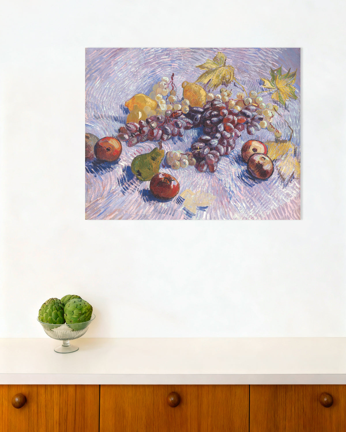 Poster di Uva, limoni, pere e mele (1887) di Vincent van Gogh