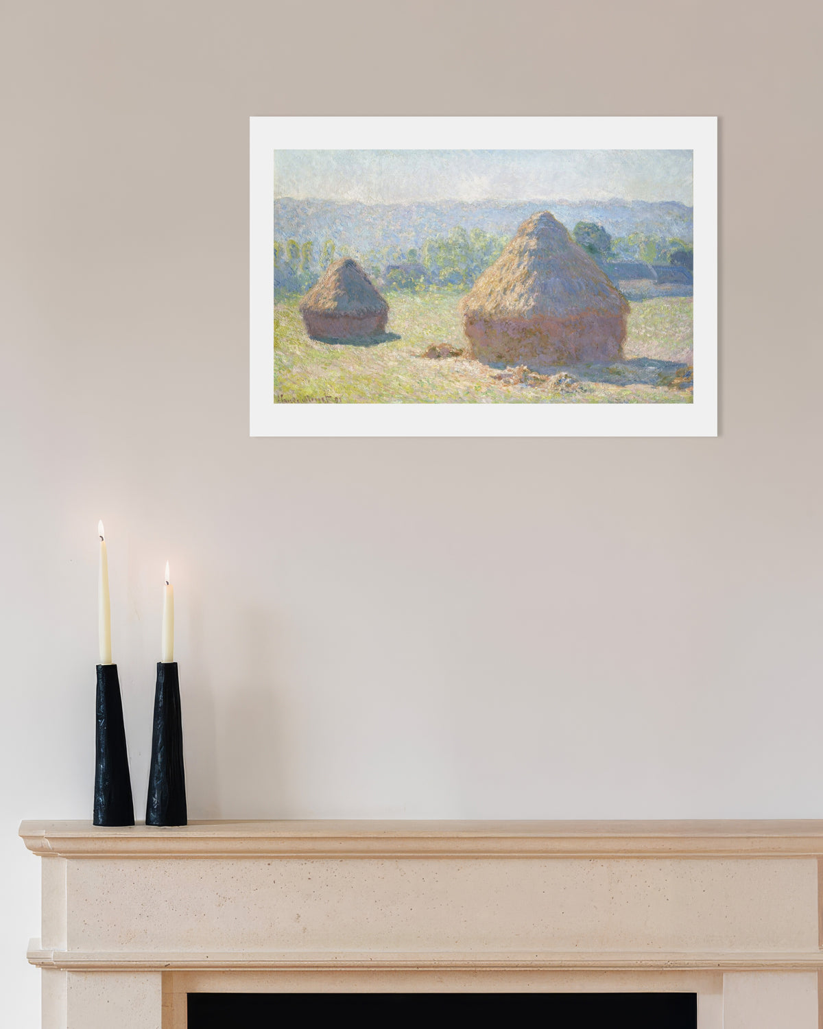 Poster Covoni, fine dell'estate (1891) di Claude Monet
