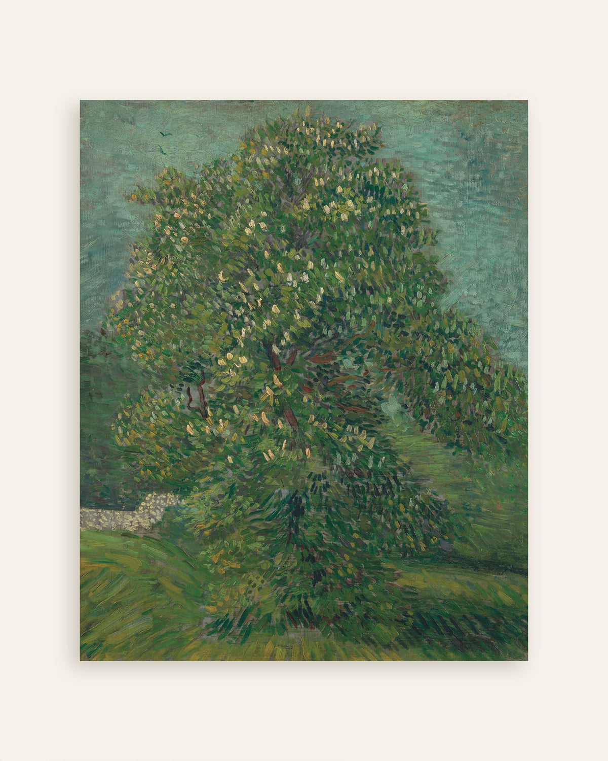 Poster di Ippocastano in fiore (1887) di Vincent van Gogh, miniatura