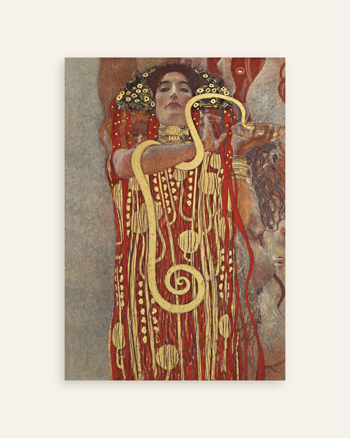 Poster Igea, dettaglio della Medicina (1907) di Gustav Klimt, miniatura