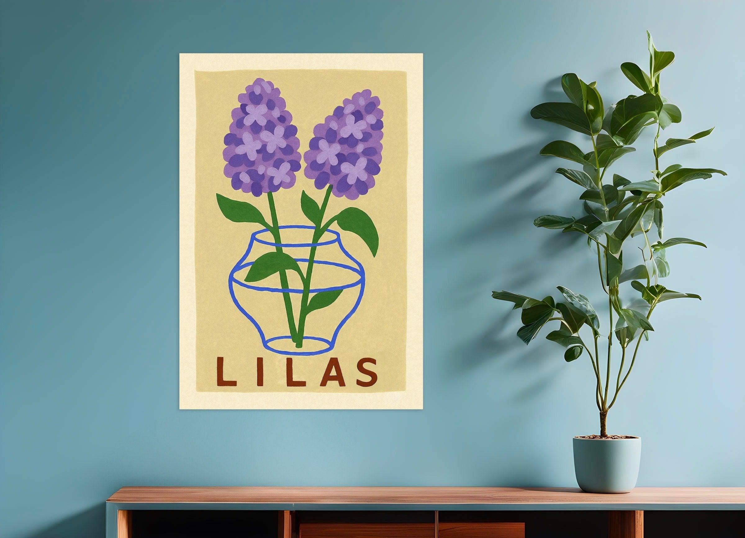 Stampa lilla Poster