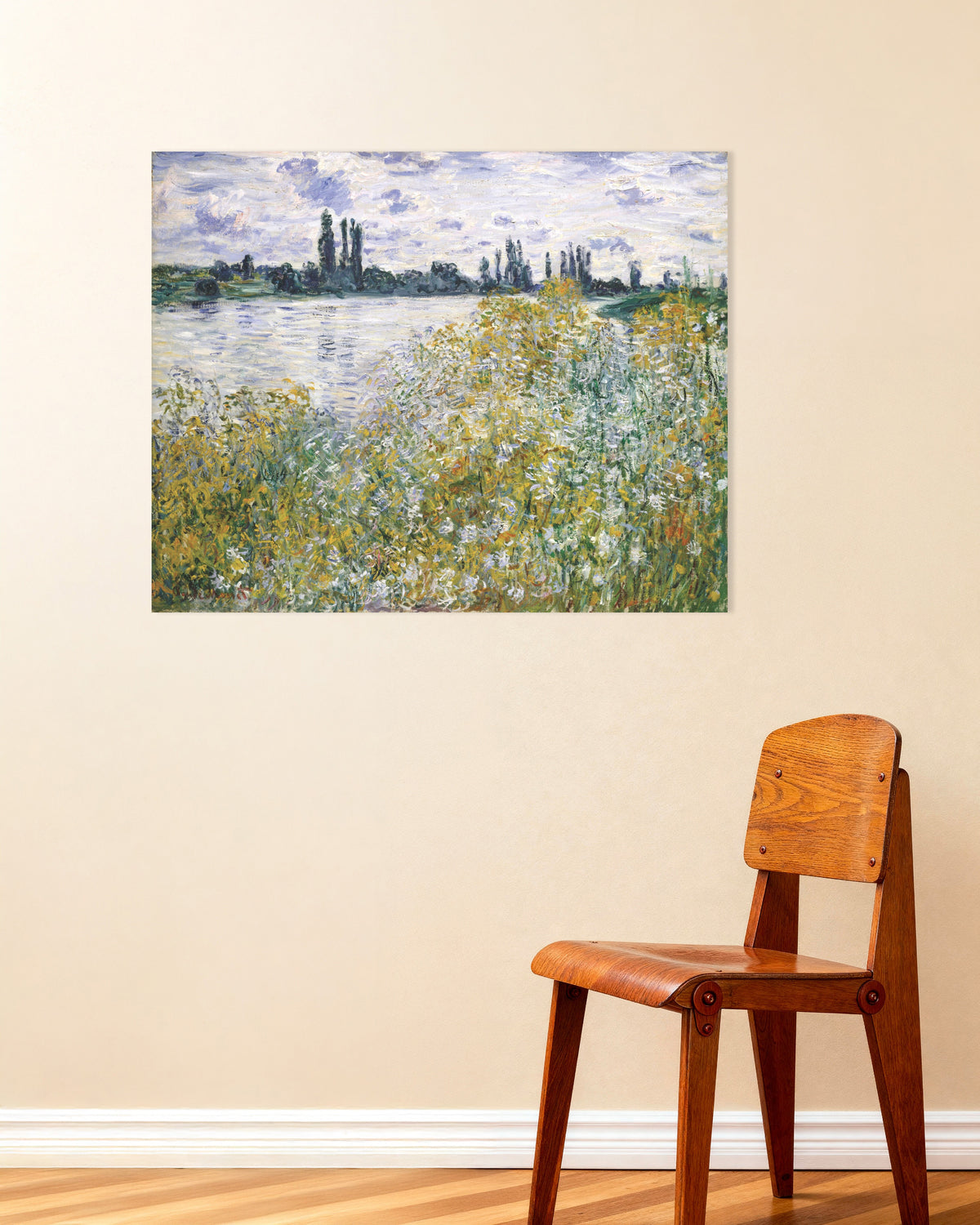 Poster L'Île aux Fleurs vicino a Vétheuil (1880) di Claude Monet