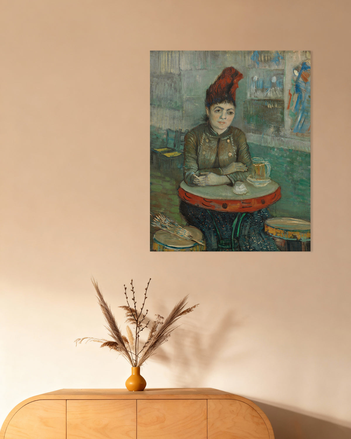 Poster di Al caffè, Agostina Segatori al Le Tambourin (1887), di Vincent van Gogh